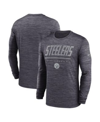 Men's Black Pittsburgh Steelers Sideline Offensive Transition Velocity Dri-FIT Long Sleeve T-Shirt