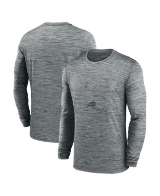 Men's Gray Buffalo Bills Sideline Offensive Transition Velocity Dri-FIT Long Sleeve T-Shirt