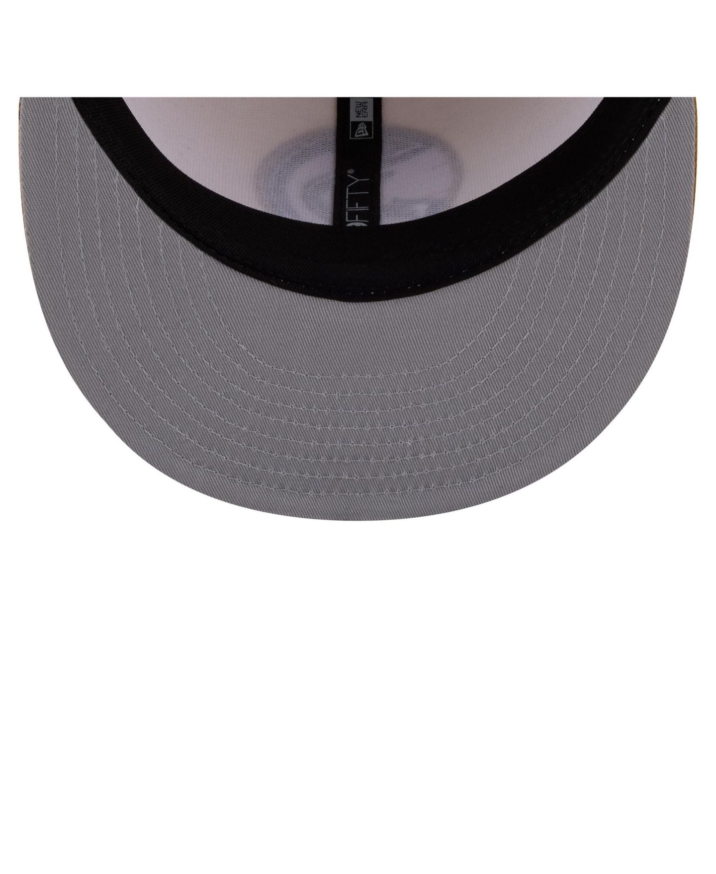 Мужские головные уборы New Era Cream/Tan Atlanta Hawks Two-Tone Color Pack 9FIFTY Snapback Hat — фото 5