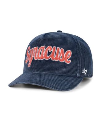 Men's Navy Syracuse Orange Reclaim Snow Wash Corduroy Hitch Adjustable Hat