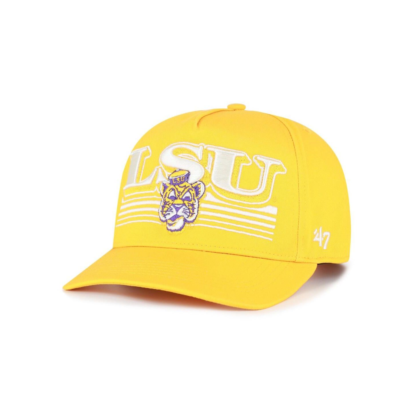 Мужская кепка '47 Brand Gold LSU Tigers Script Fade Hitch Adjustable Hat — фото 1