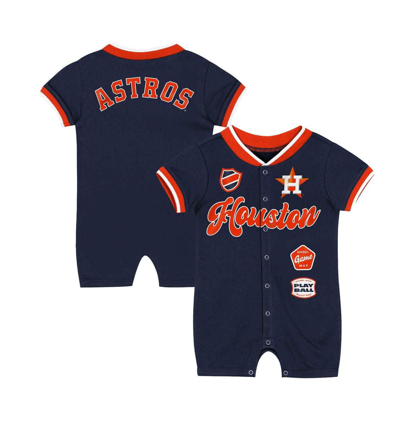 Комбинезон Outerstuff Navy Houston Astros Pinch Coverall для малышей — фото 1