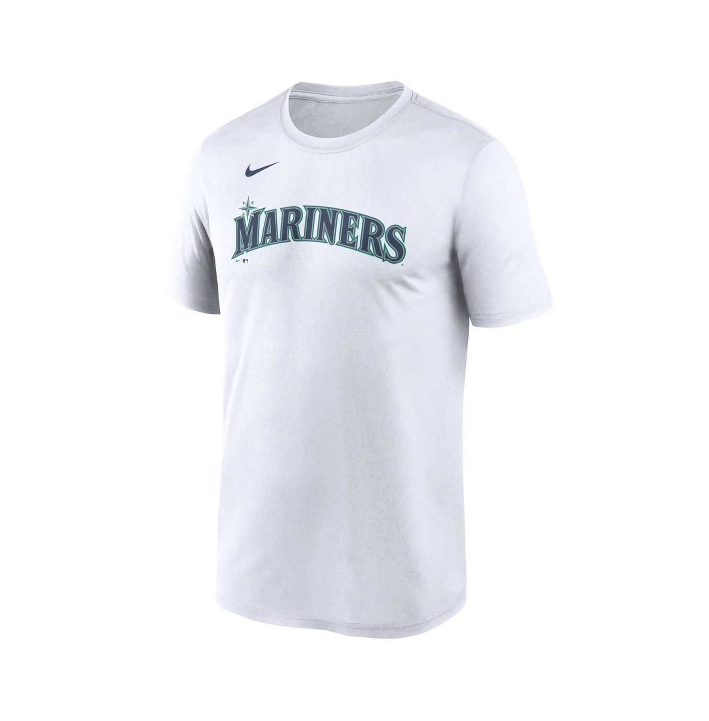Мужская футболка Nike White Seattle Mariners New Legend Wordmark Dri-FIT — фото 2