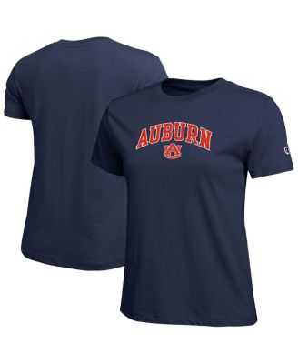 Women's Navy Auburn Tigers Arched Over Logo T-Shirt