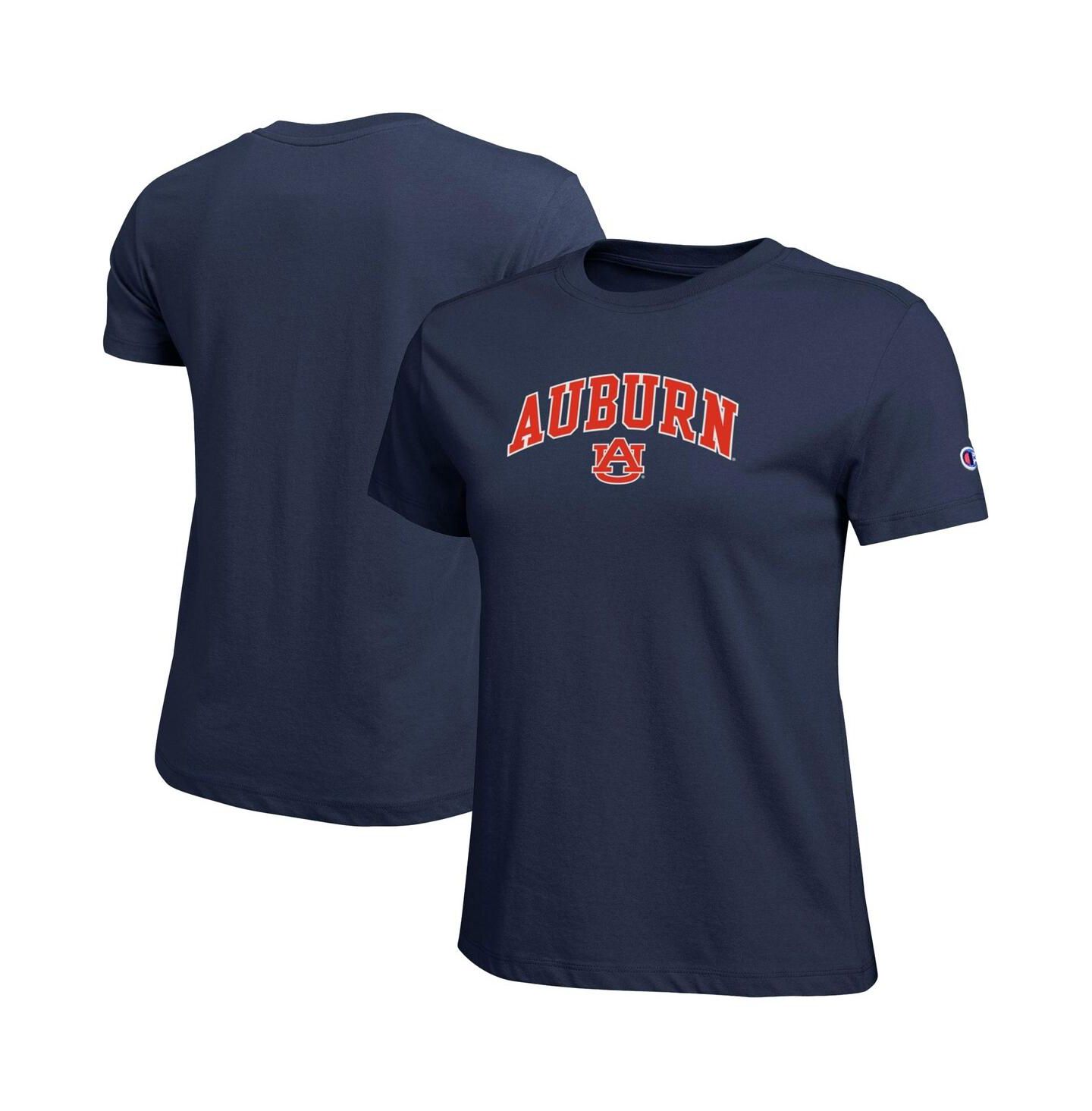 Женская футболка Champion Navy Auburn Tigers Arched Over Logo — фото 1