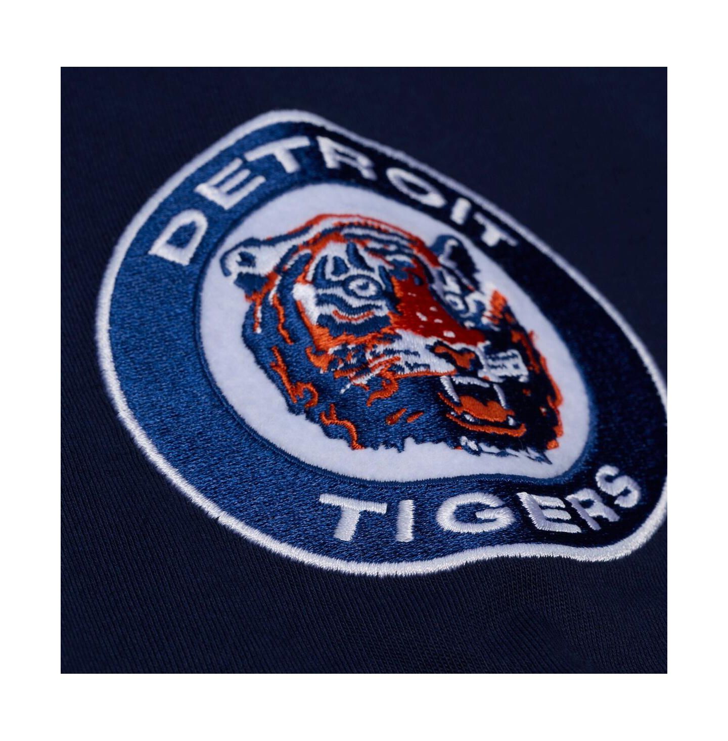 Мужская футболка Mitchell & Ness Navy Detroit Tigers Wild Pitch Ringer — фото 4