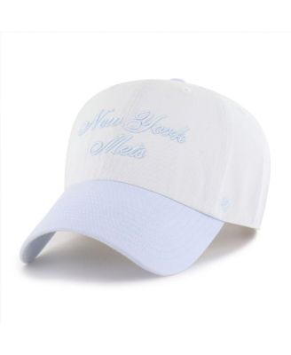 Women's White/Light Blue New York Mets Gelato Two-Tone Clean Up Adjustable Hat