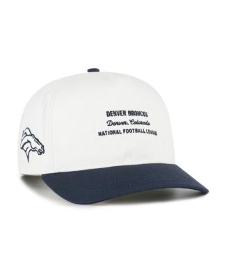 Men's White Denver Broncos Contemporary Two-Tone Hitch Adjustable Hat