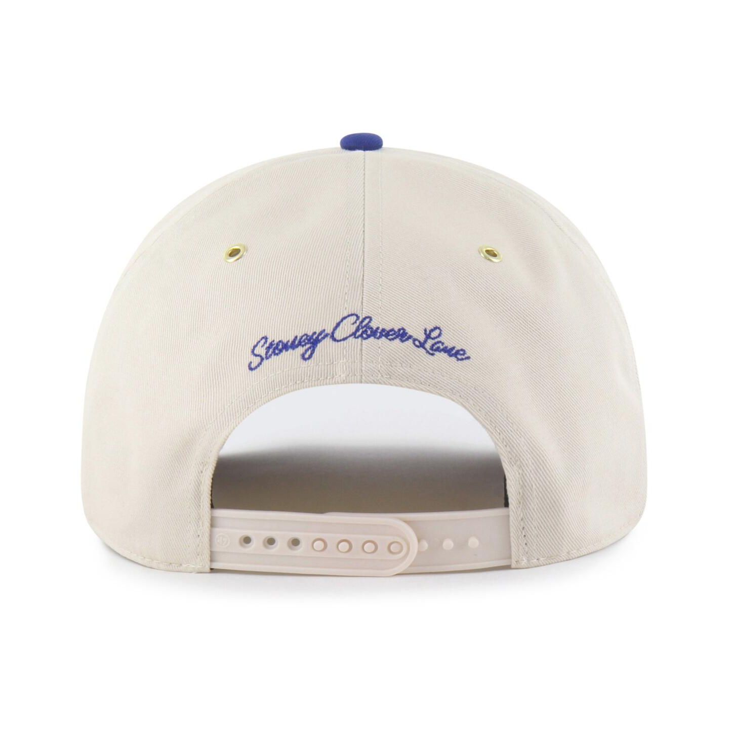 Мужская кепка '47 Brand Stoney Clover Lane X Natural/Royal Los Angeles Dodgers Glitter Rope Hitch Adjustable Hat — фото 3