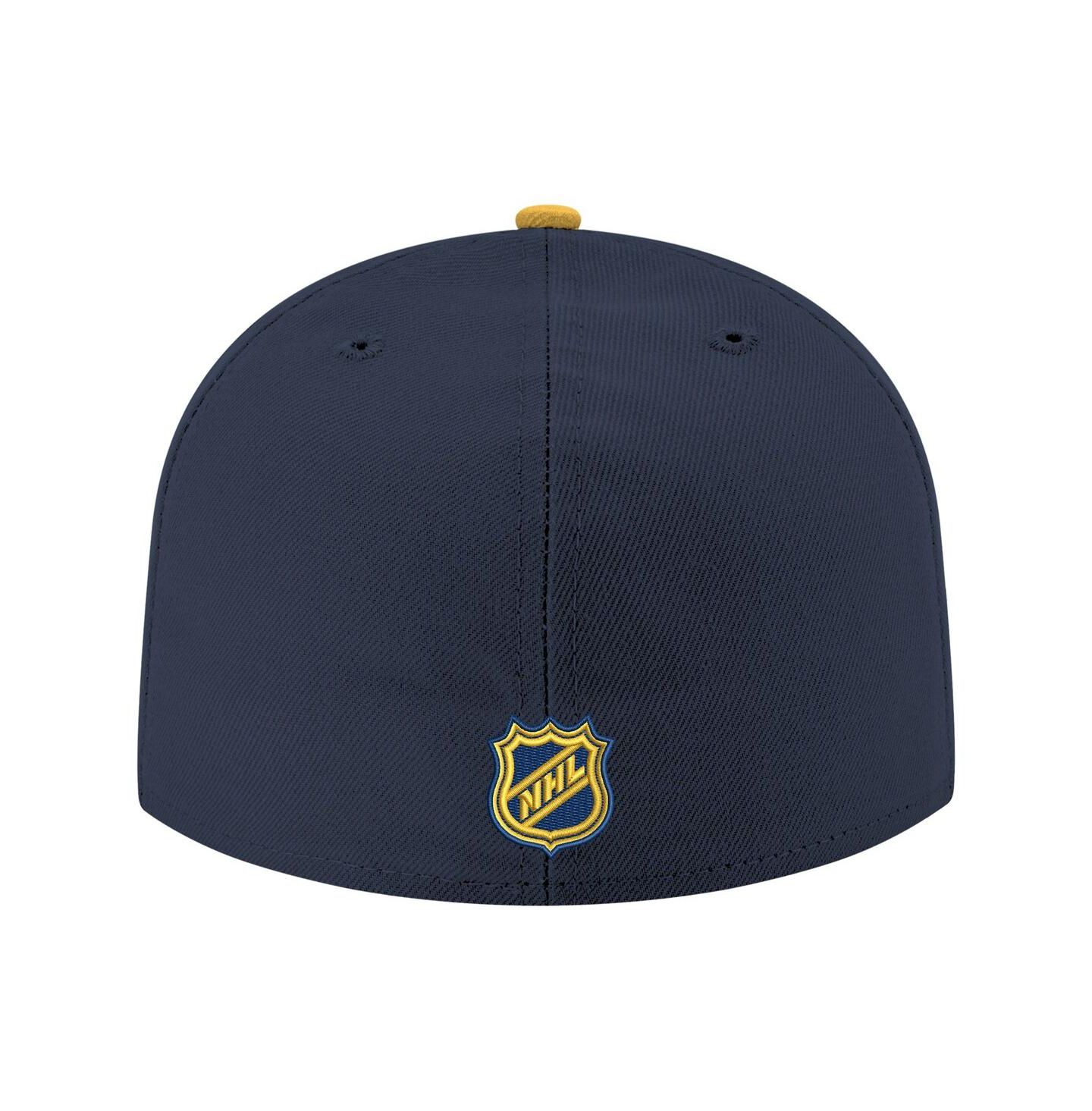 Мужская кепка New Era Navy Nashville Predators Core Logo Two-Tone 59FIFTY Fitted Hat — фото 4