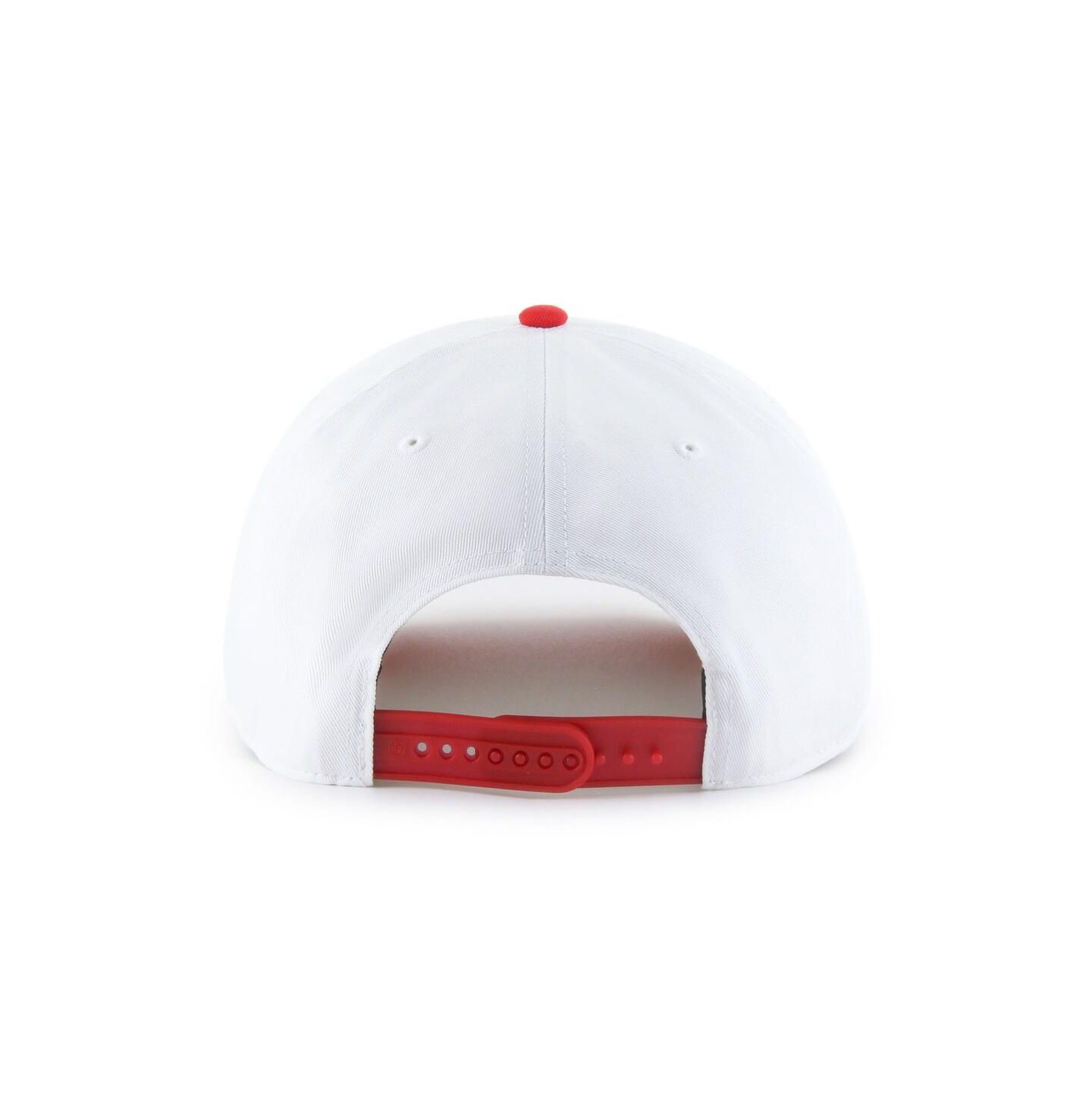 Мужской головной убор '47 Brand White/Red Wood Brothers Racing NASCAR Two-Tone Team Adjustable Hitch Hat — фото 2