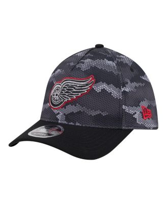 Men's Black Detroit Red Wings Zero Dark 39THIRTY Flex Hat