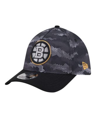 Men's Black Boston Bruins Zero Dark 39THIRTY Flex Hat
