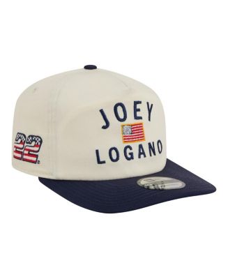 New Era Men's Cream/Navy Joey Logano Flag 19TWENTY Adjustable Hat - Macy's