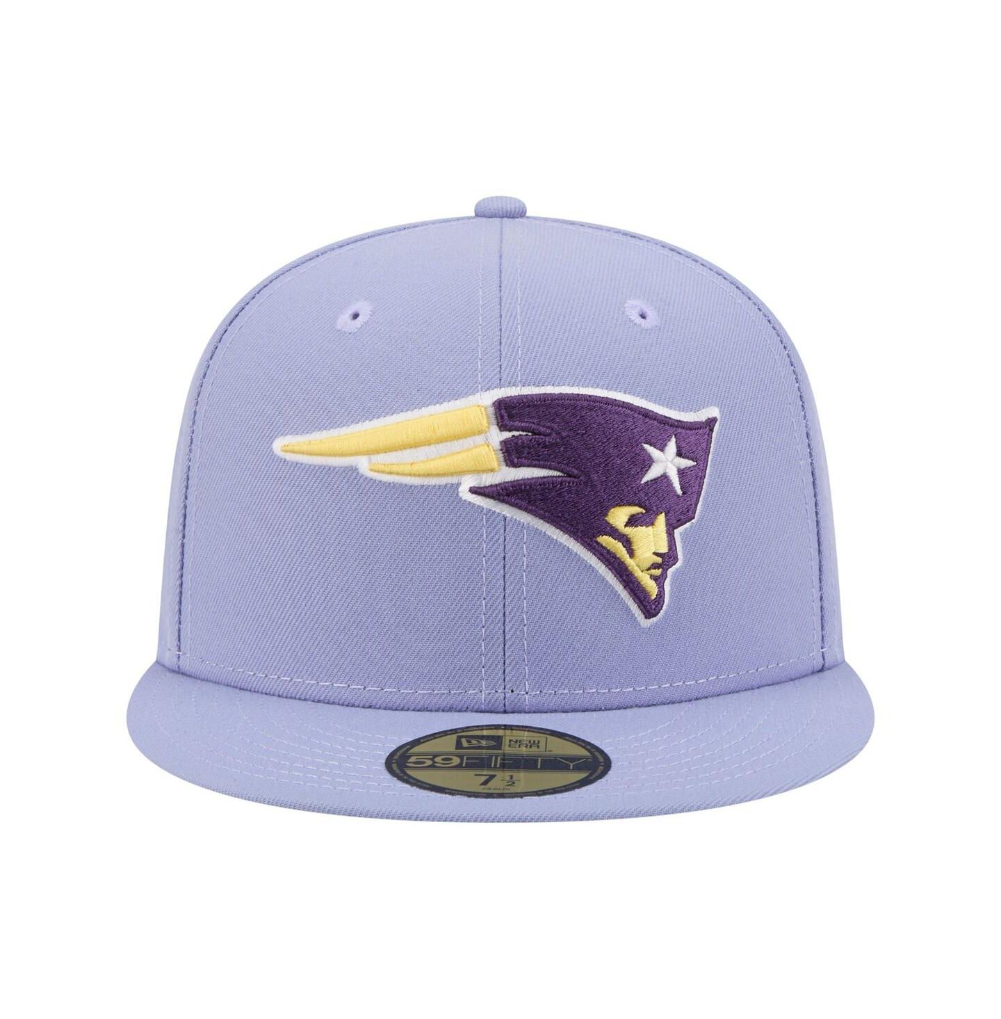 Мужская кепка New Era Light Purple New England Patriots Lavender Bloom 59FIFTY Fitted Hat — фото 2