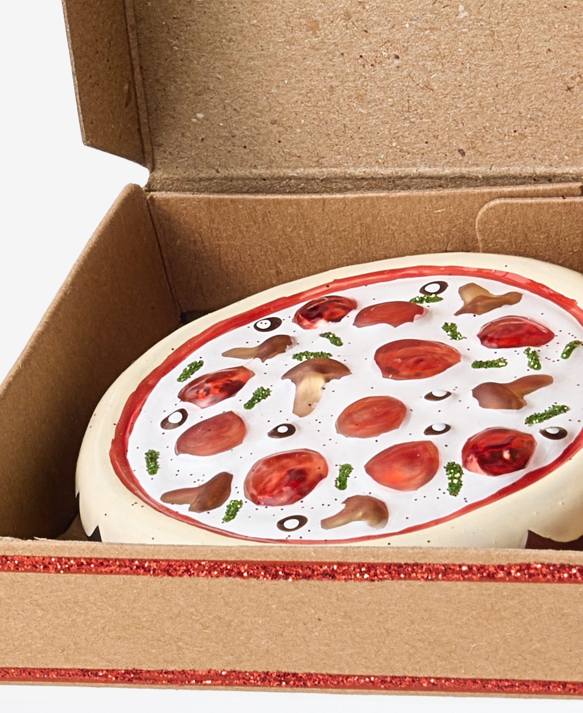 Holiday Lane Foodie & Spirits Pizza Box Ornament, Macy's Exclusive