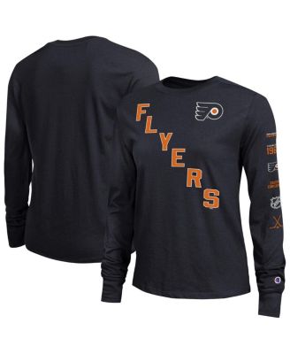 Women's Black Philadelphia Flyers 2-Hit Long Sleeve T-Shirt