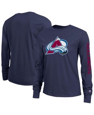 Women's Blue Colorado Avalanche 2-Hit Long Sleeve T-Shirt