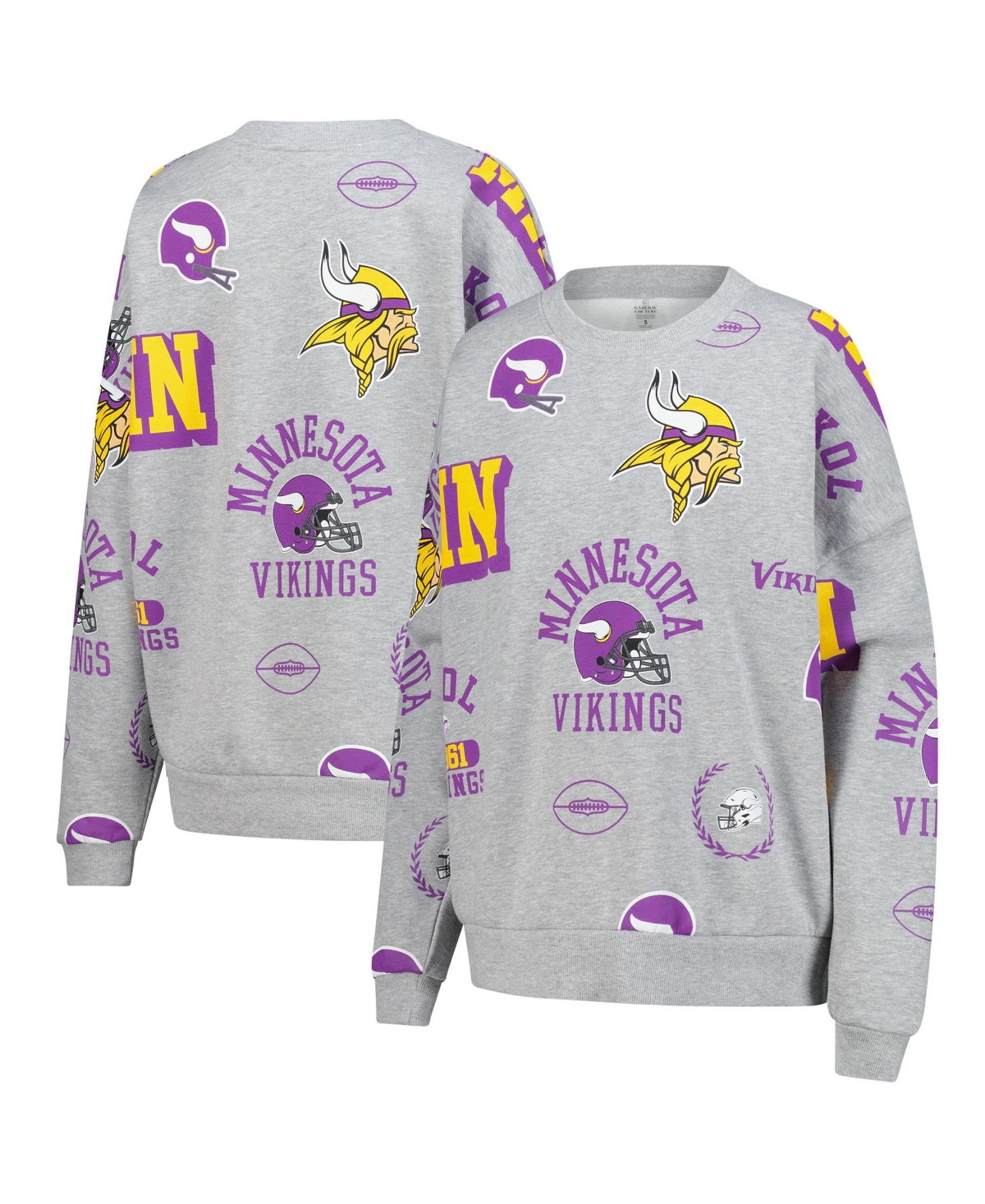 Gameday Couture Women's Heather Gray Minnesota Vikings Always On Repeat Fleece Sweatshirt