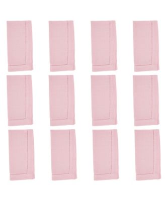 Hemstitched Border Napkins, Set of 12