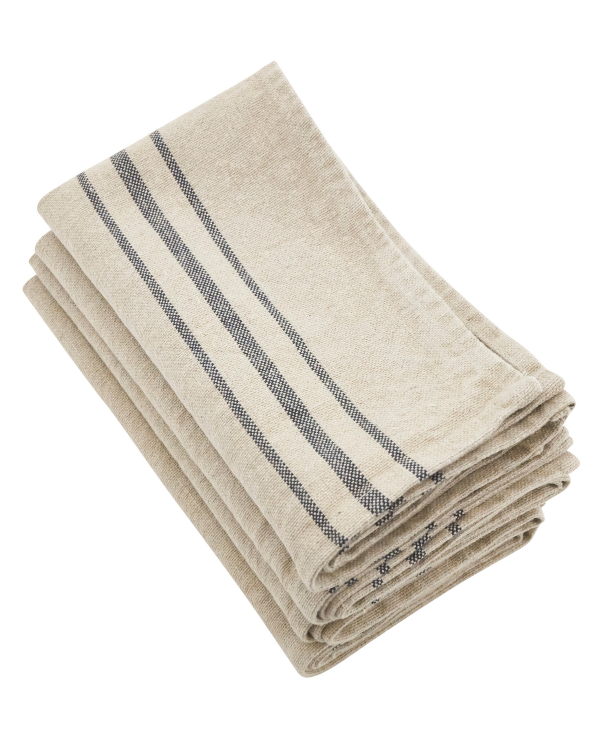 Saro Lifestyle Striped Table Napkins, Set of 4