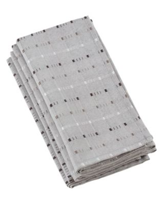 Stitched Line Table Napkins, Set of 4