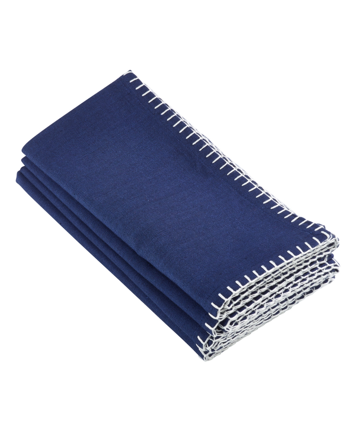 Saro Lifestyle Whip Stitched Napkins, Set of 4