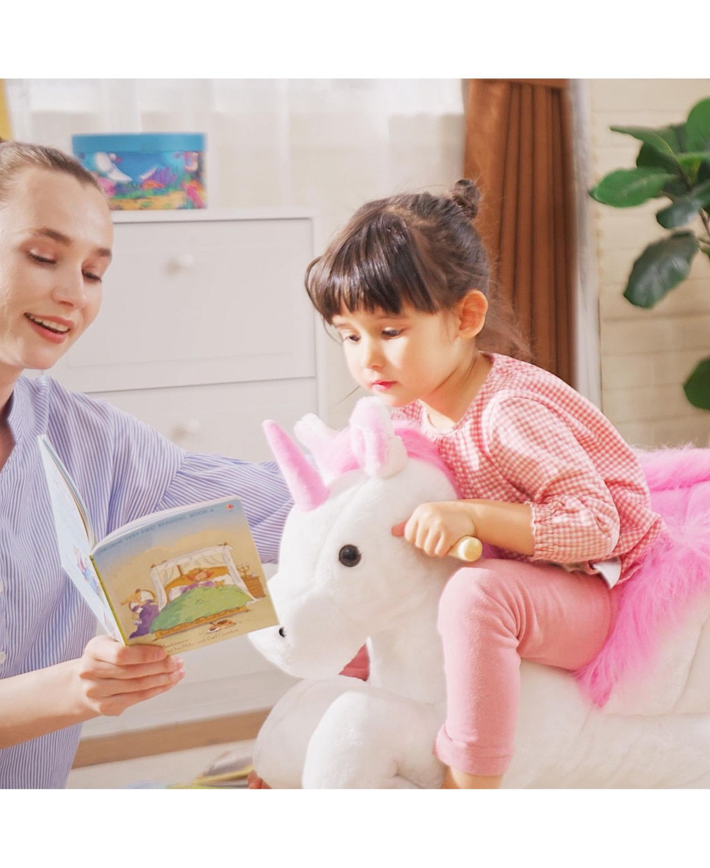 Детская мягкая игрушка Qaba Unicorn Singing Plush Rocking Chair, Ages 18-36 Months — фото 8