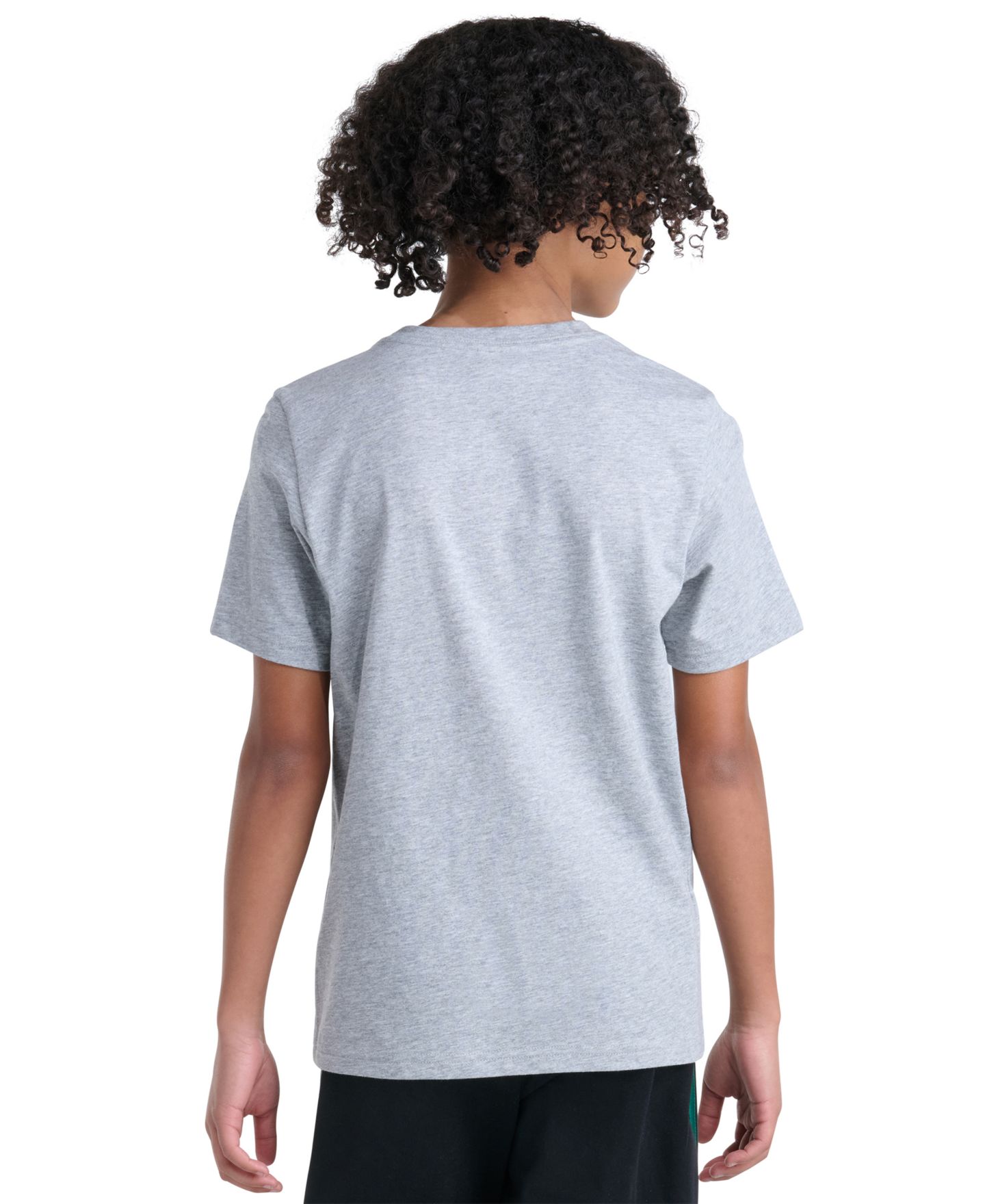 Футболка adidas Short-Sleeve T-Shirt для мальчиков, цвет: Средний серый меланжевый — фото 4