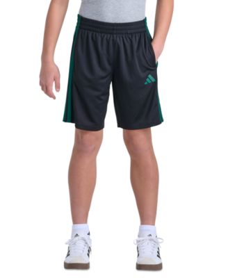 Boys' 8-20 Elastic Waistband Essentials 3-Stripe Shorts