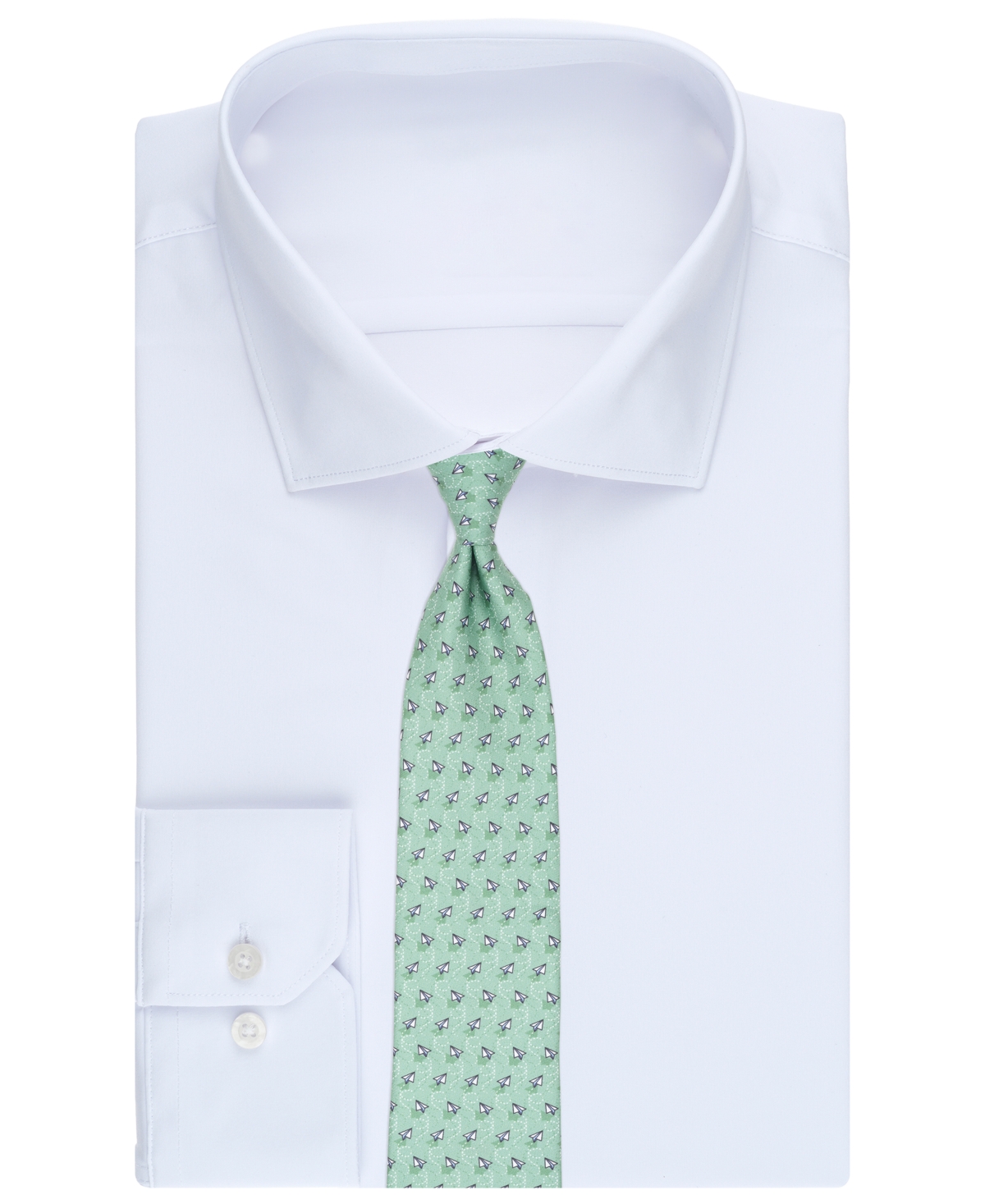 Club Room Men's Paper Plane Classic Silk Tie, Macy's Exclusive