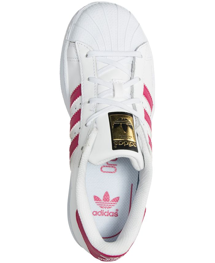 adidas Little Girls' Superstar Sneakers from Finish Line Macy's