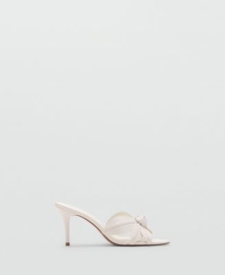 Women's Flower Heel Leather Sandals