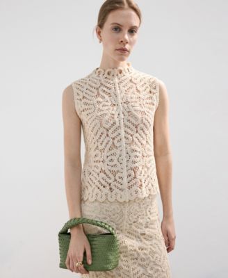 Women's Openwork Knit Top
