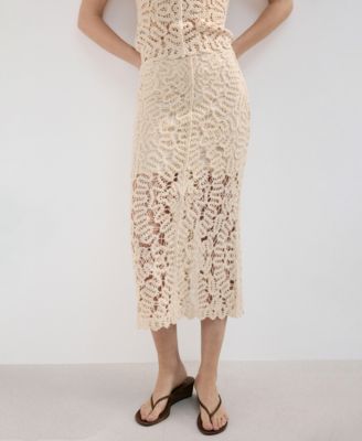 Women's Openwork Knitted Skirt