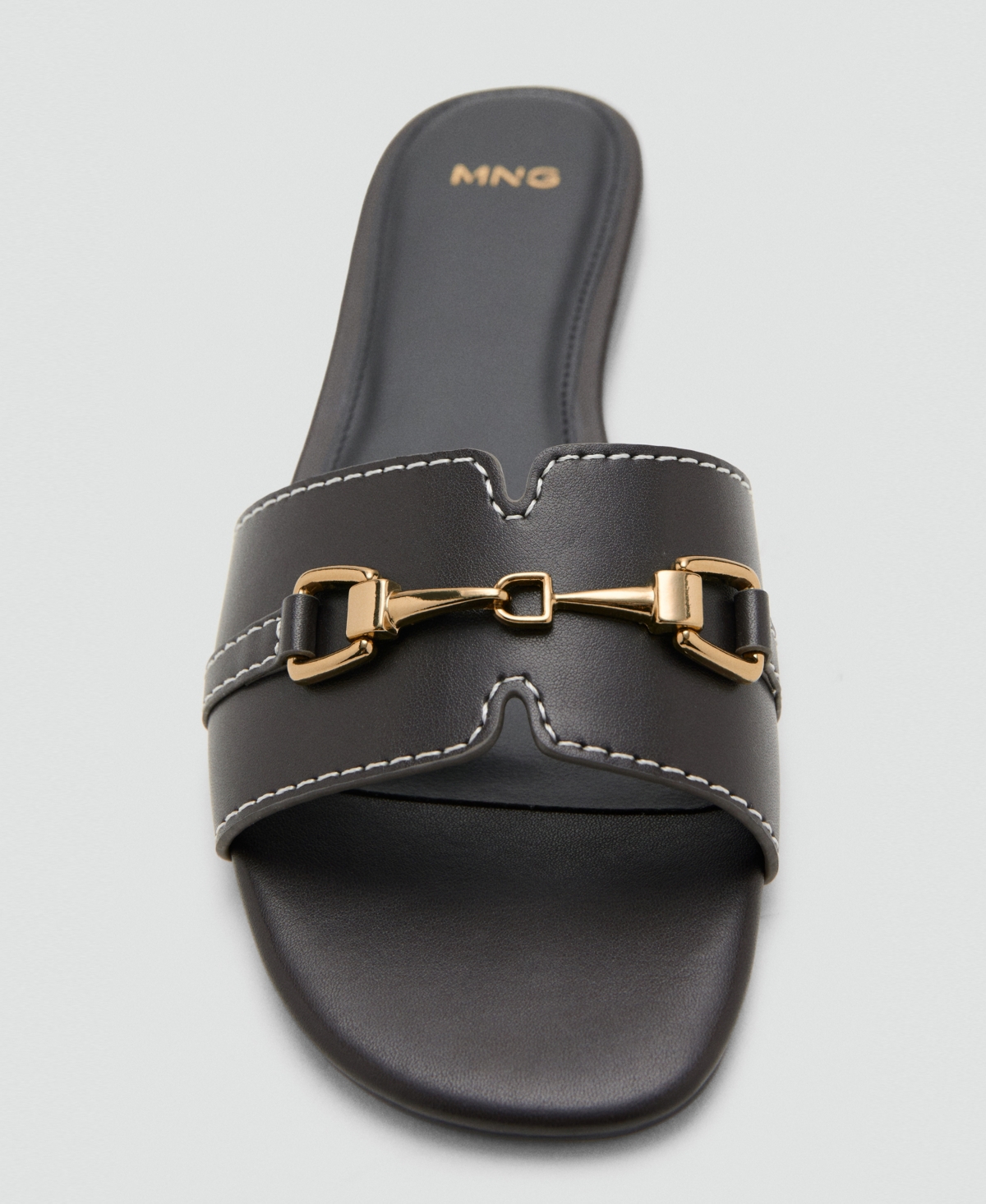 Mango Women's Metallic Detail Strappy Sandals