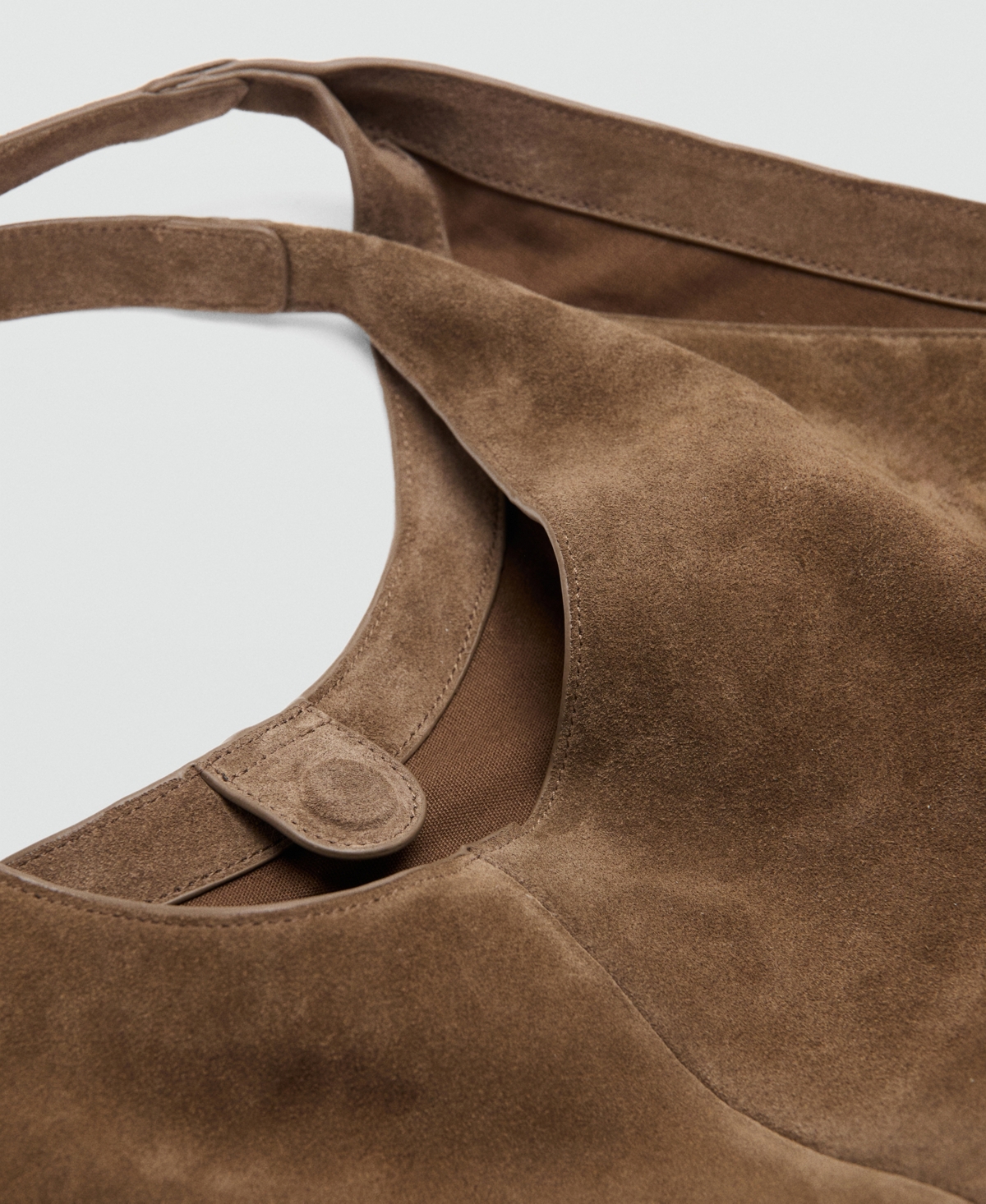 Mango Women's Suede Shoulder Bag