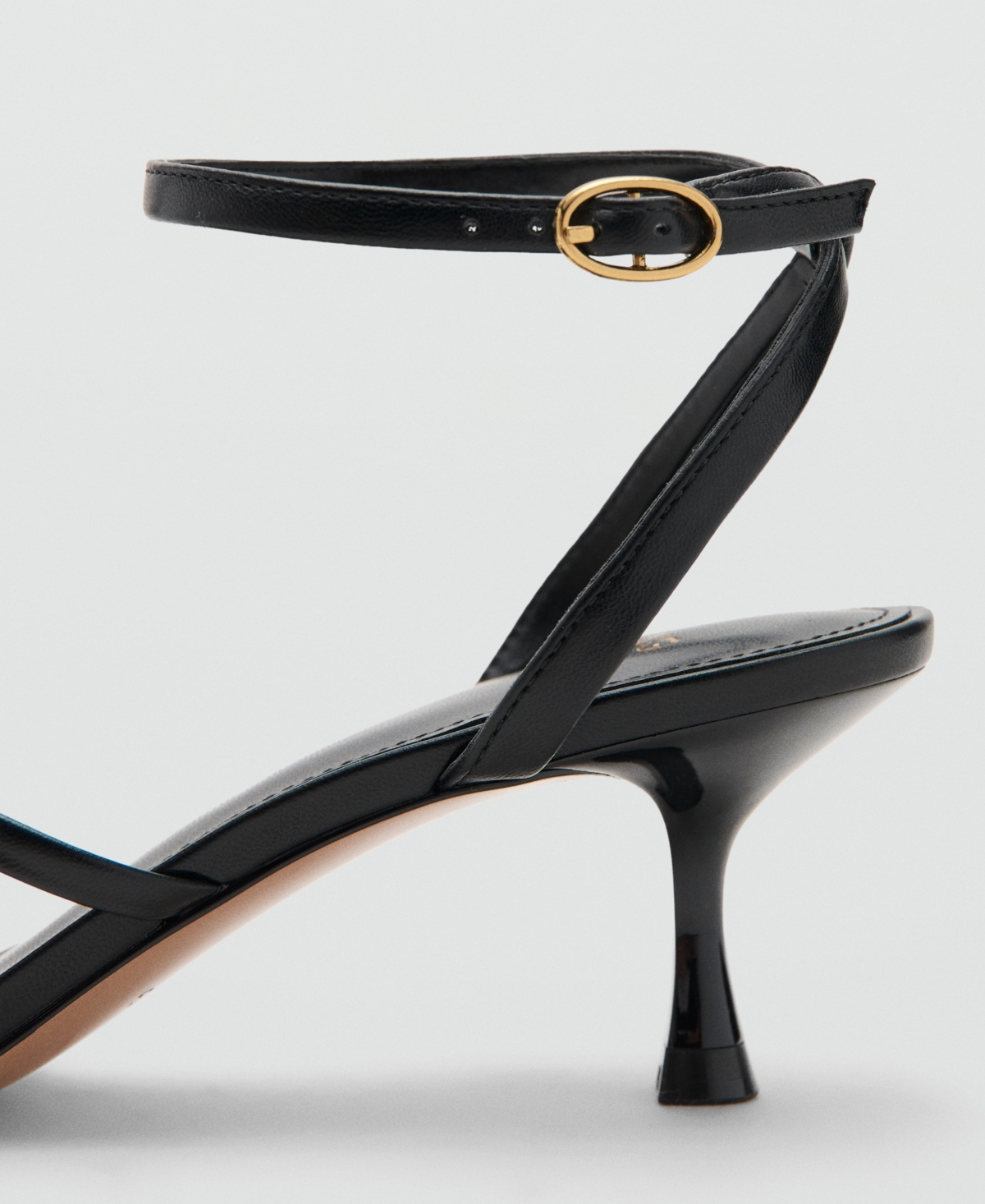 Mango Women's Crossed Strap Heeled Sandals