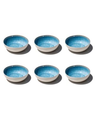 Coastal Reactive NewWave Melamine Bowls, Set of 6