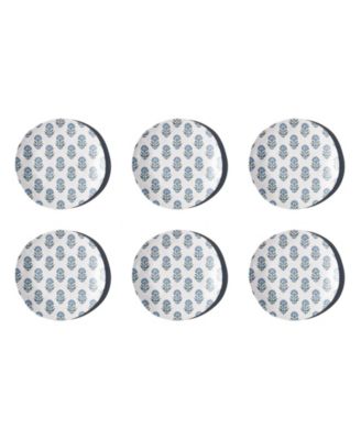 Kashmir NewWave Melamine Salad Plates, Set of 6