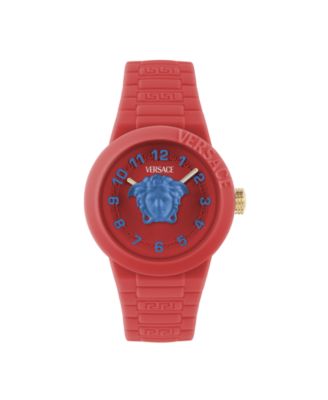 Kid's V-Pop Red Silicone Strap Watch 34mm