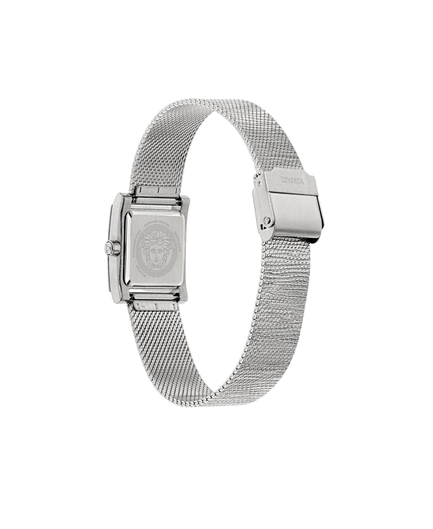 Женские часы Versace Mosaic Silver Stainless Steel Strap Watch 22x22mm — фото 3