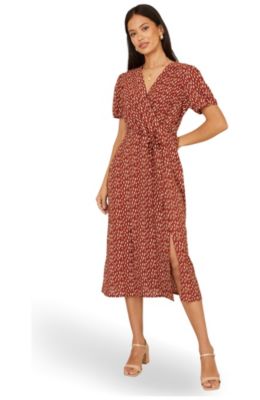 Women's Brown Wrap Dresses | Macy's