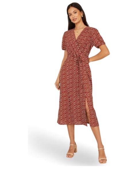 Женские платья Yumi Women's Spot Wrap Midi Dress