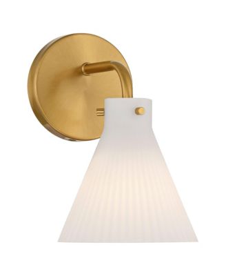 Cielo 9" High Warm Brass Wall Sconce