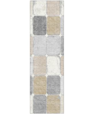 Mayfield Machine Washable AMF1948 2'3"x7'6" Runner