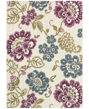 Couristan Dolce 4078/7439 Tivoli Ivory-Multi 8'1in x 11'2in Indoor/Outdoor Area Rug