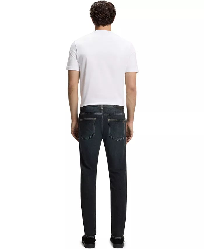Men's Slim-Fit Contrast Stitching Jeans - thumbnail 3