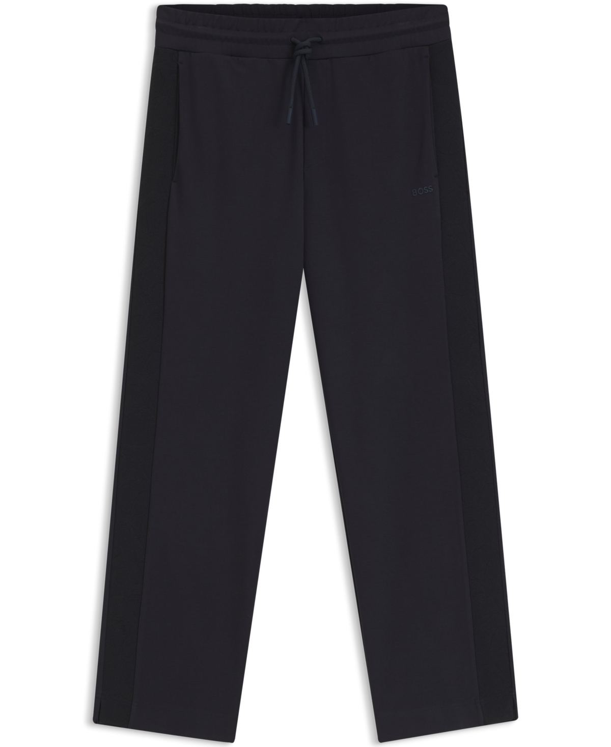Boss by Hugo Men's Regular-Fit Jacquard Tape Jersey Pants