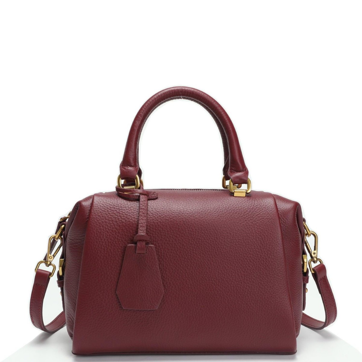 Женские сумки SUSU Women's Pebbled Leather Top Handle Satchel Structured Crossbody Purse Handbag — фото 1